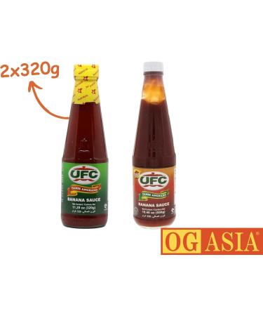 UFC OG ASIA Banana & Sweet Spicy Chilli Sauces Authentic Thai Flavor 640g (Pack of 2) - Buy Online on GoSupps.com
