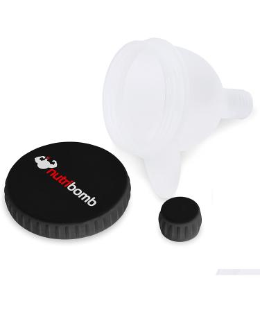 Nutribomb Medium Fill N Go - Protein Funnel - Supplement Funnel - Water Bottle Funnel - Travel Container for Gym Or Work (4) - Buy Online on GoSupps.com