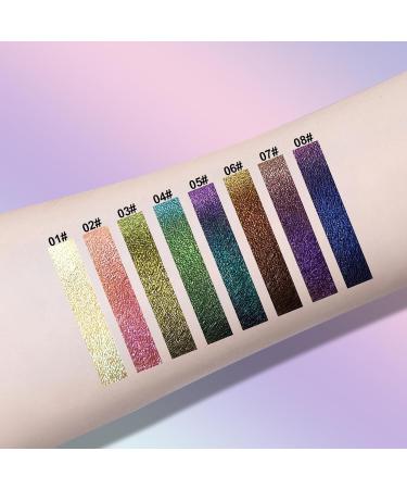  Erinde Erinde Metallic Chameleon Blue Glitter Eyeliner Pencil Multicolor Eye Stick Long-Lasting Sparkling Eyeliner - Buy Online on GoSupps.com