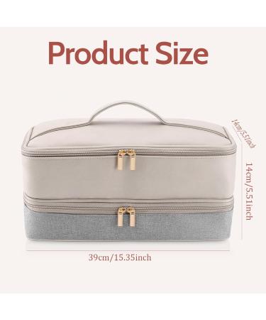 Hair Dryer Bag Dual Layer Hair Dryer Case Waterproof Zippered Blow Dryer Bag with Top Handle Portable 15.4x5.5x5.5in Hair Dryer Travel Bag Hair Tools Organiser - Buy Online on GoSupps.com