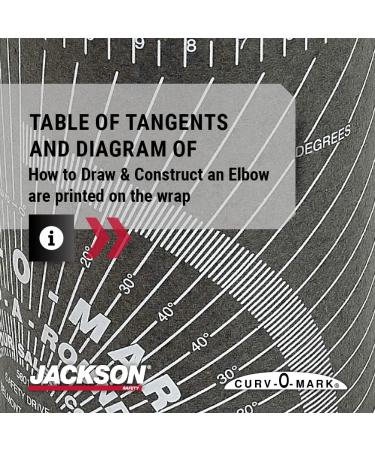 Jackson Safety Pipe Measure Tool  Wrap Around Tape  Flex Angle Measuring and Marking Gauge for 3to 10 Diameter  Large  Black  14753 - Buy Online on GoSupps.com