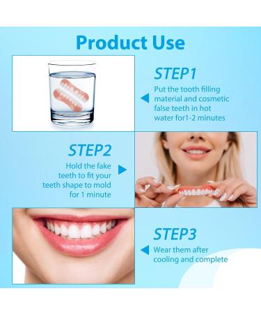 Flipped Warm Veneers Teeth - Complete Artificial Dentures for Plug-In Top & Bottom | International Shipping - Buy Online on GoSupps.com