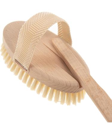 Buy SIDCO XXL Wooden Bath Brush - Long Sauna Back Brush (45 cm) for Relaxing Massage | International Shipping Available - Buy Online on GoSupps.com