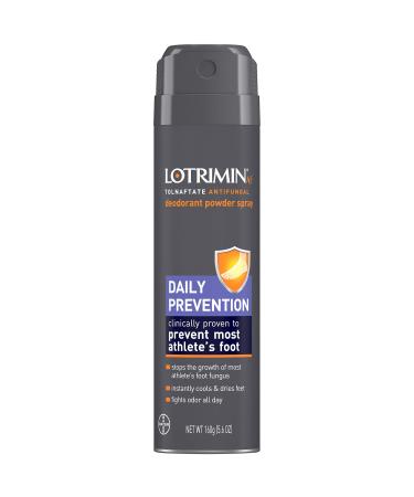 Lotrimin AF Athlete's Foot Daily Prevention Deodorant Powder Spray, 5.6 Ounce - Buy Online on GoSupps.com