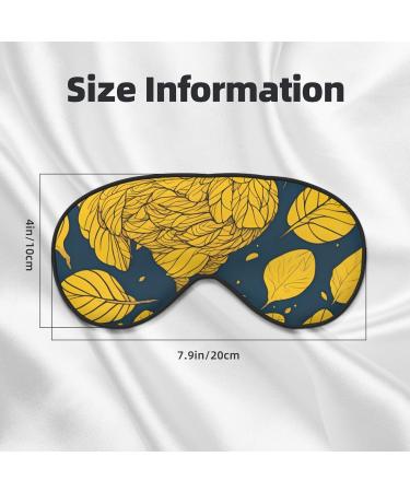 Yellow Leaves Chicken Soft Sleep Eye Mask - Breathable Female Eye Patch for Travel & Relaxation - Buy Online on GoSupps.com
