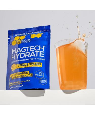 Magtech Magnesium Capsules + Hydration Powder Bundle - 3 Forms of Magnesium - Featuring Magtein L-Threonate - Brain Health & Hydration Support* - 74 Total Servings - Buy Online on GoSupps.com
