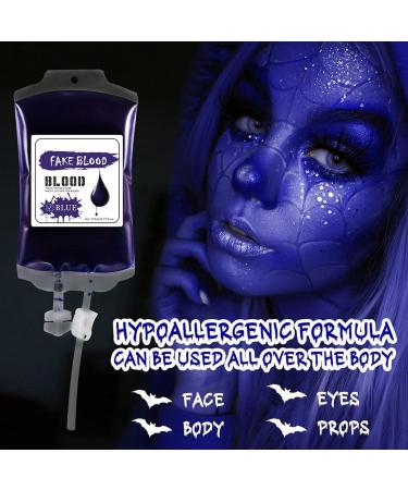 Liquid paint bags 170ml waterproof bags for Halloween red and blue decorative makeup for men's and women's costumes - Buy Online on GoSupps.com