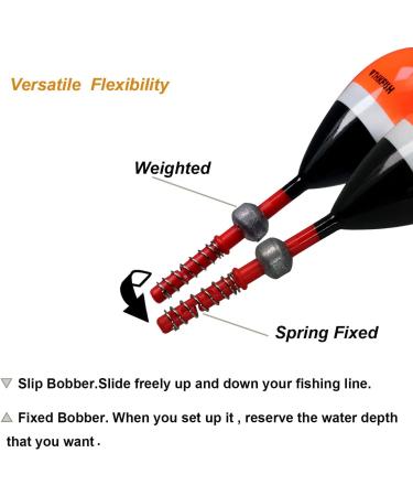 THKFISH Balsa Wood Fishing Floats and Bobbers Set - 5pcs Crappie, Panfish, Walleye Bobber Pack - Buy Online on GoSupps.com