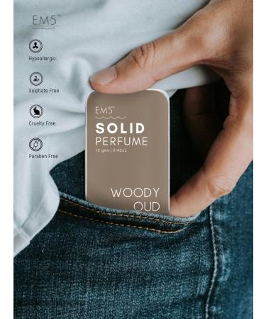EM5 Combo Pack of Alcohol Free Solid Perfumes | Woody Oud & Nomade for Men & Women | Non-Greasy Cologne | Strong & Lasting Fragrance | Gifting Pack for Him & Her - Buy Online on GoSupps.com