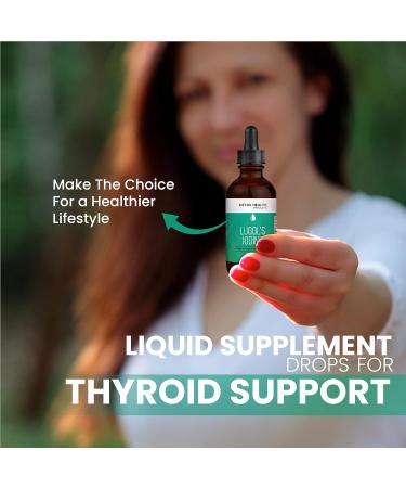 Organic Lugol's Iodine Solution Liquid Drops | 2% Iodide with Potassium Iodide | 3000 MCG (1 OZ) - Buy Online on GoSupps.com