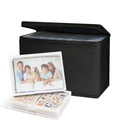 Barhon Photo Storage Box 4x6 Pictures, 18 Inner Seed Storage Organizer Extra Large, Photo Organizers Keeper Photo Cases Picture