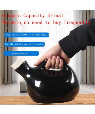 2500ml ICEMOB Pee Bottle for Men with Lid Urinals for Men Spill Proof Ceramics Urine Bottles for Men Travel Urinal for Home Camping Reusable Easy to Clean - Buy Online on GoSupps.com