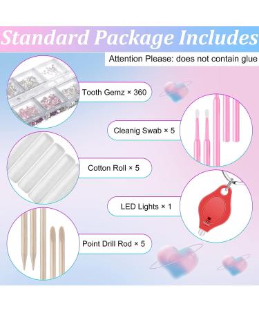 377-Piece Tooth Gem Kit | DIY Fashionable Tooth Jewelry Set with Artificial Crystal Decor for Reflective Teeth | Stylish Style - Buy Online on GoSupps.com