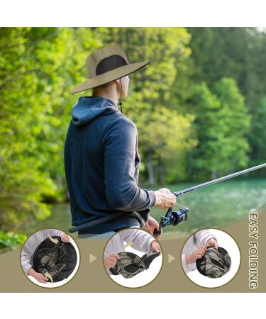 Mosquito Hat with Removable Netting | Midge Head Net for Outdoor Activities - Dark Beige - Buy Online on GoSupps.com
