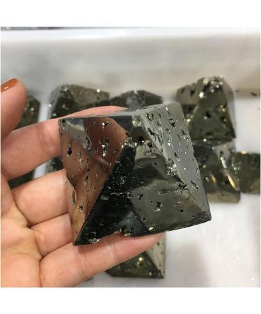 1pc Natural Pyrite Pyramid Tower Shape Quartz Crystals Raw and Mineral Stones Specimen Home Decor Gift Crafts (Size : 200-250g) - Buy Online on GoSupps.com