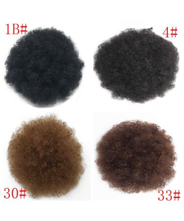 Coolbers Afro Puff Drawstring Ponytail - Large Kinky Curly Hair Bun Extensions (Synthetic #4) - Shop Internationally! - Buy Online on GoSupps.com