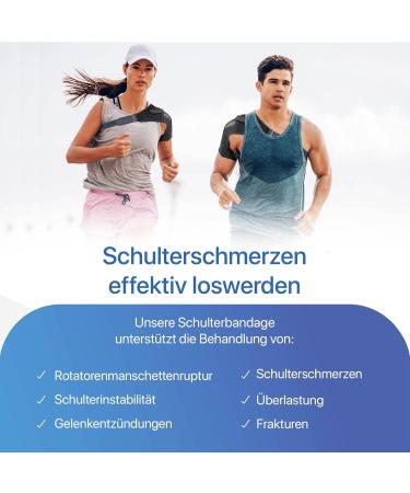Sports Laboratory Shoulder Bandage - Adjustable Cold & Warm Compress for Shoulder Pain Relief Rotator Cuff Support - Unisex Medium (63-89cm) - Buy Online on GoSupps.com