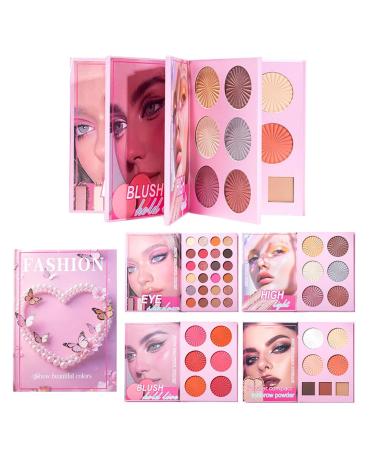 Palette de Maquillage pour Femmes Fard Joues 43 Couleurs R sistantes Imperm able Palette De Maquillage Visage Complet Pour Femmes Id ale pour Voyage Soir e Mariage F tes Filles Amies