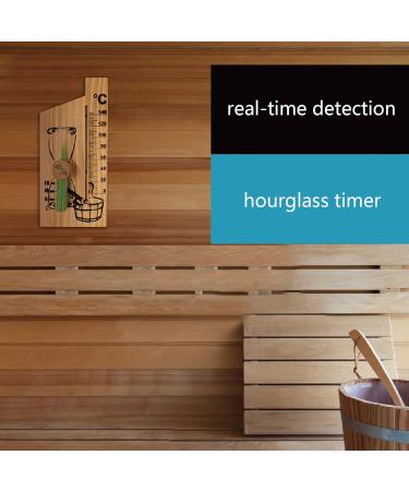 Compact Sauna Thermometer - Wall Hanging Design Accurate Temperature Meter (0-140 ) for Sauna Rooms - Buy Online on GoSupps.com