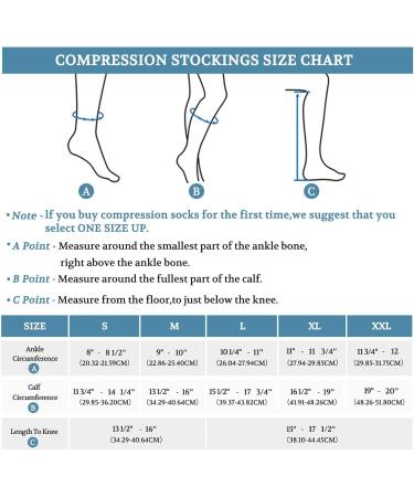 LIN PERFORMANCE Knee High Compression Stockings 30-40 mmHg for Women & Men - Open Toe Beige (Large) | International Shipping Available - Buy Online on GoSupps.com