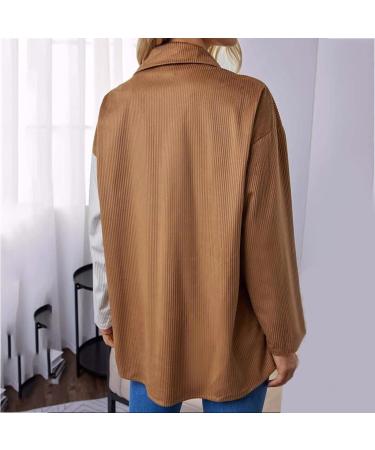 Gefomuofe Blouse Women's Loose Tunic Large Sizes Pullover Tops Long Blouse Shirt Summer Shirt Blouse Button Down Shirts Tunic Casual V-Neck Tops Elegant Plain Office Blouses Office Shirt Brown XXL - Buy Online on GoSupps.com