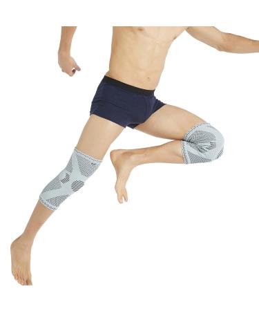 Neotech Care Bamboo Fiber Knee Support Sleeve Brace - Lightweight Elastic Breathable Fabric - Grey (Size S 1 Pair) - Buy Online on GoSupps.com