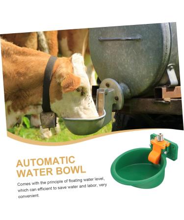 Beavorty Farmhouse Plastic Dispenser Livestock Drinking Feeder Bowl Animals Waterer Automatic - Buy Online on GoSupps.com