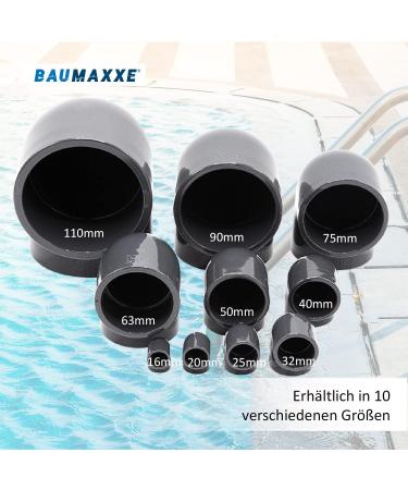 PVC Angle Sleeve 90 | 40mm | 1 1/4 Inch | Adhesive Muffle | PVC Tube Sleeve with 2 Connections | Pipe Connection Piece | PVC Fitting | BM_083 - International Shipping Available - Buy Online on GoSupps.com