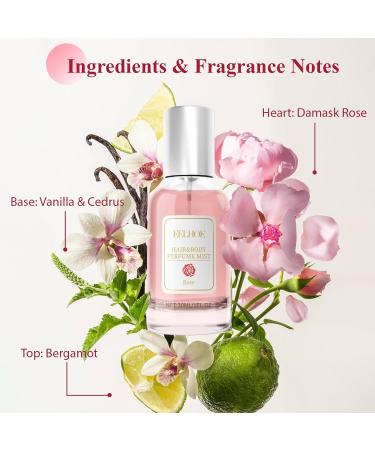 Hair Perfume for Women Long Lasting Fragrance that Refreshes Hair Pheromones Perfumes Hair and Body Fragrance Rose Fine and Smooth Fragrance Mist Nourishing and Hydrating Hair Shine Spray - Buy Online on GoSupps.com
