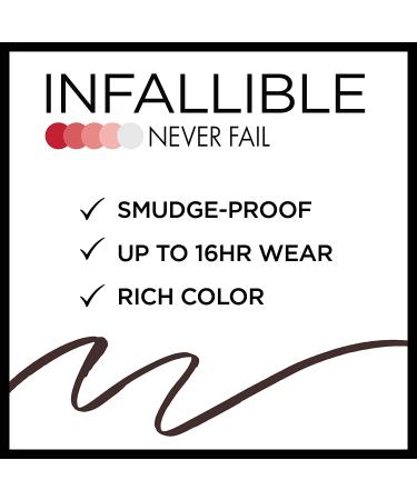L'Oreal Infallible Mechanical Eyeliner 581 Black Brown - Long-lasting & Precise 0.008 oz - Buy Online on GoSupps.com