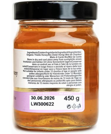 450g Thistle Flower Honey - Buy Online on GoSupps.com