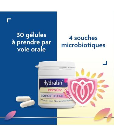 Hydralin IntimiFlor - Compl ment alimentaire - Un programme de 30 jours pour le confort intime f minin - 30 comprim s - Fabriqu en France 1 - Buy Online on GoSupps.com