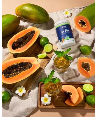 Bella All Natual Extreme Detox Powder Papaya - Buy Online on GoSupps.com