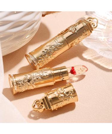 Miaritick Crystal Flower Lipstick - Color Changing Jelly Flower Balm, Long Lasting Nutritious Lip Balm - Ideal Mother's Day Gift (Red) - Buy Online on GoSupps.com