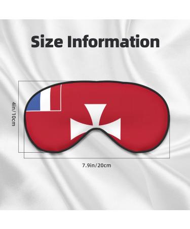 Flag of Wallis and Futuna Islands Soft Eye Mask - Comfortable Light Blocking Sleep Mask for Side Sleepers - Buy Online on GoSupps.com