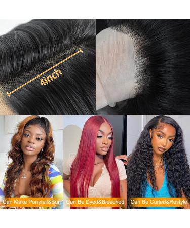 Lace Front Human Hair Wig - Straight Brazilian Virgin Hair, 150% Density, Pre-Plucked with Baby Hair - Natural Color, 30inch - Buy Online on GoSupps.com
