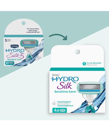 Schick Hydro Silk Sensitive Care - 4 Cartridges | Smooth, Irritation-Free Shaving - Buy Online on GoSupps.com