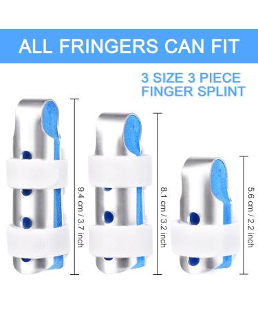 Sopito Finger Rail - 3 Piece Finger Protection Stacks for Arthritis & Immobilized Fingers - Blue - Buy Online on GoSupps.com