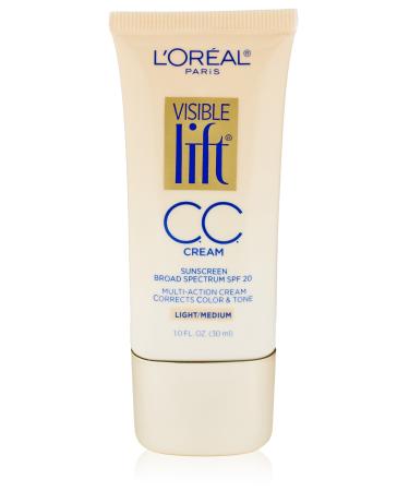L'Oreal Paris Visible Lift CC Cream Light/Medium 1.0 Ounces