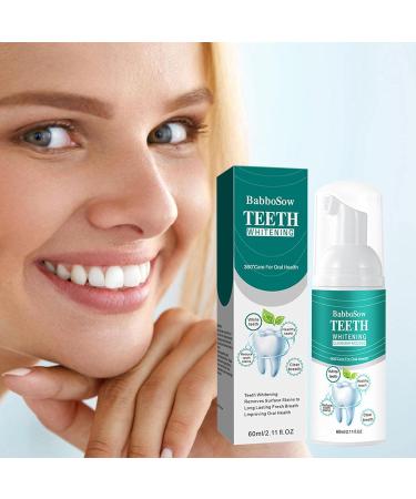 Foam Toothpaste for Adults - Intensive Stain Removal Tooth Mousse 60ml | Easy-to-Use Whitening Foam for Bright Teeth - Buy Online on GoSupps.com