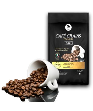 NICO - PREMIUM 100% Pure ARABICA Coffee Beans | Gold Medal 2021 Tasting Selection Caf s du Monde | 1 KG Pack | Intensity 7/10 | Beans Notes & Flavor Fruity and Floral Italian Roasting