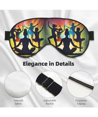 Shop Gymnastics Game Print Eye Mask | Adjustable Blackout Sleep Mask for Men & Women - Best Sleep Aid - Buy Online on GoSupps.com