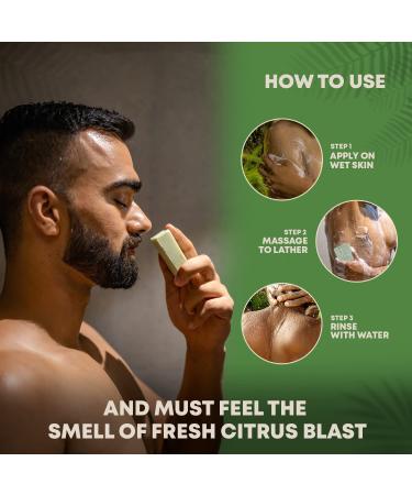 Buy Mat.ural All Natural Handmade Bar Soap for Men - Fresh Aloe Vera Bergamot & Shea Butter - 120g - International Shipping Available - Buy Online on GoSupps.com