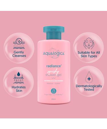 Buy Radiance+ Squishy Shower Gel | Gentle Watermelon Body Cleanser with Niacinamide | Moisture Retention & Dryness Relief | Smooth & Radiant Skin | 8.45 Fl Oz/250ml - International Shipping Available - Buy Online on GoSupps.com