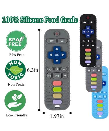 Buy Bite Ring Baby Toy | Dental Aid for Infants 0-6 Months | Safe & Soothing Gray & Blue | Perfect for Teething - Buy Online on GoSupps.com