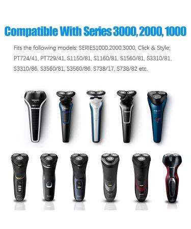 SH30 Replacement Heads for Philips Norelco Shaver Series 3000, 2000, 1000 and S738 - Pack of 3 | Durable Sharp Blades - Buy Online on GoSupps.com