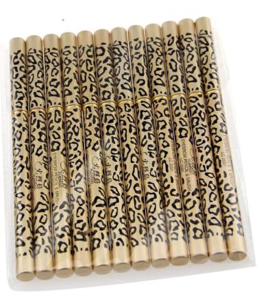 POPETPOP Set 12pcs Black Brush Pens Waterproof Shell Double-ended & A Makeup Leopard of Eyebrow Eyeliner 1 count (Pack of 1) As Shown - Buy Online on GoSupps.com