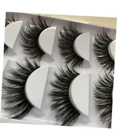 Beavorty 5 Pairs natural false lashes natural false eyelashes natural fake lashes cross eyelashes natural fake eyelashes dense eyelash natural eyelashes European and American 3d - Buy Online on GoSupps.com