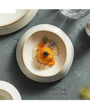 Modern Large Dinner Plates Ceramic Dinner Plate Family Steak Plate Pasta Plates Dessert Dish Cake Dish Dim Sum Bowl Cake Bowl Salad Bowls Kitchen Supplies Stackable Dinner Plates(8inch) ( 8inch One Size - Buy Online on GoSupps.com