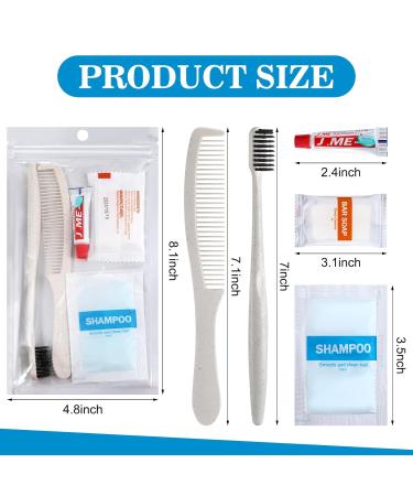 Hushee 96 Sets Bulk Hygiene Kit | Essential Toiletry Kits for Homeless & Travel | Shampoo Soap Comb Toothbrushes & Toothpaste Individually Wrapped - Buy Online on GoSupps.com